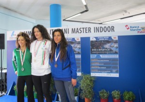 Podio 1500 dei campionati italiani indoor master 2014